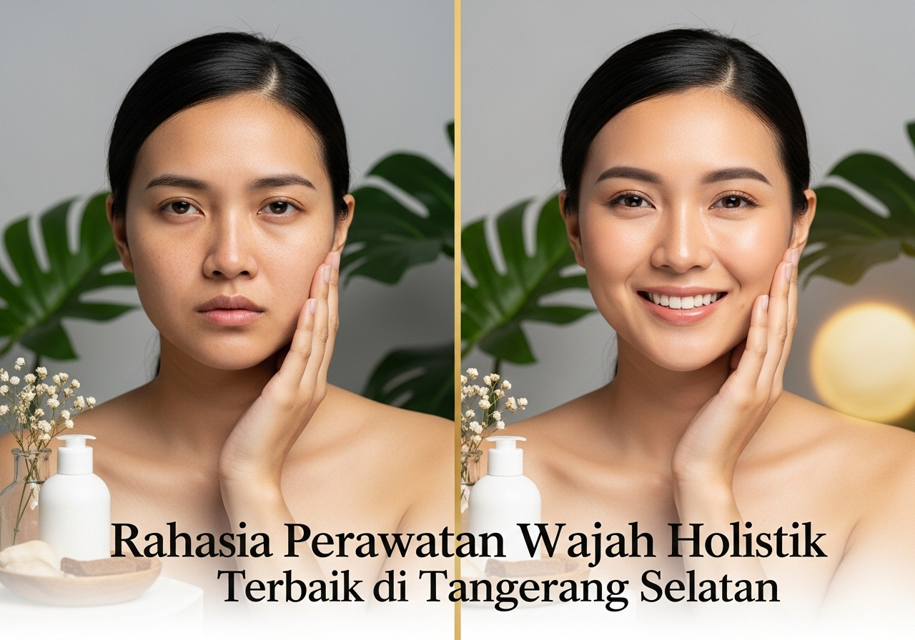 perawatan wajah holistik tangerang selatan before after