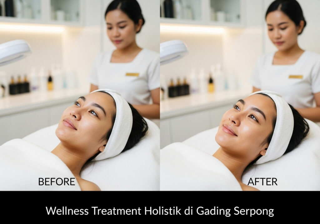 Stress Bikin Kulit Kusam? Coba Wellness Treatment Holistik di Gading Serpong yang Viral Ini wellness treatment gading serpong before after